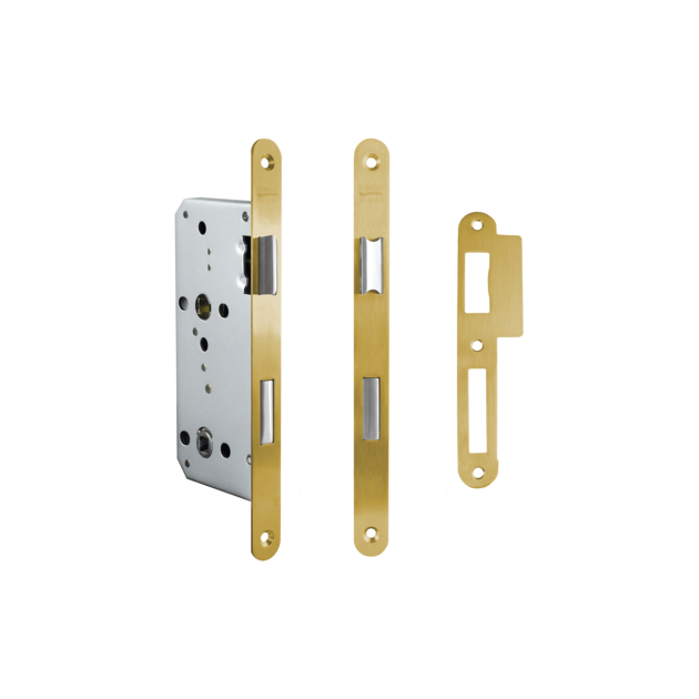 Locks satin brass S10 EUMO BAD 88