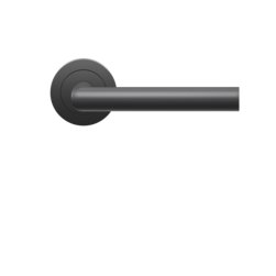Door handle, cosmos black, Karcher Design, Rhodos, ER28 0S 83, 3-piece rose