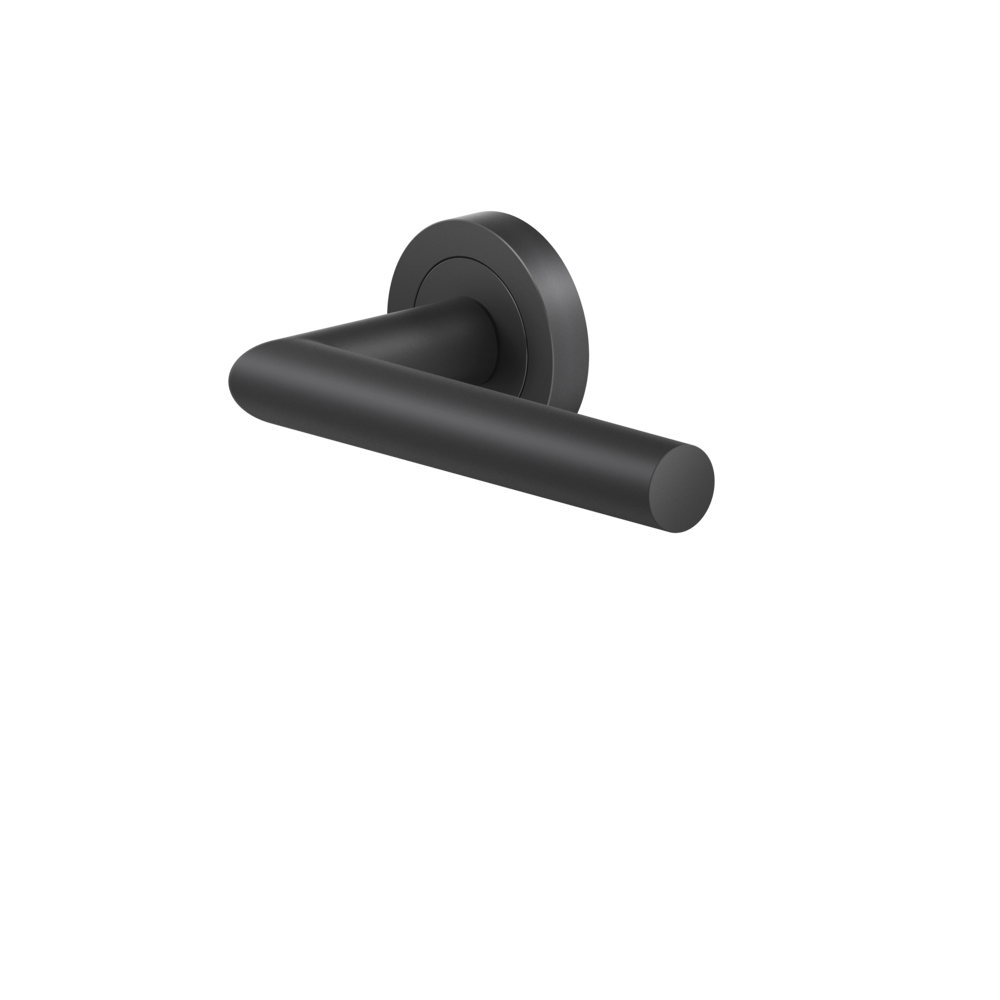 Door handle, cosmos black, Karcher Design, Rhodos, ER28 0S 83, 3-piece rose