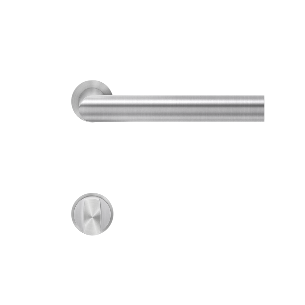 Lever sets for custom-bored door - Trim only satin stainless steel